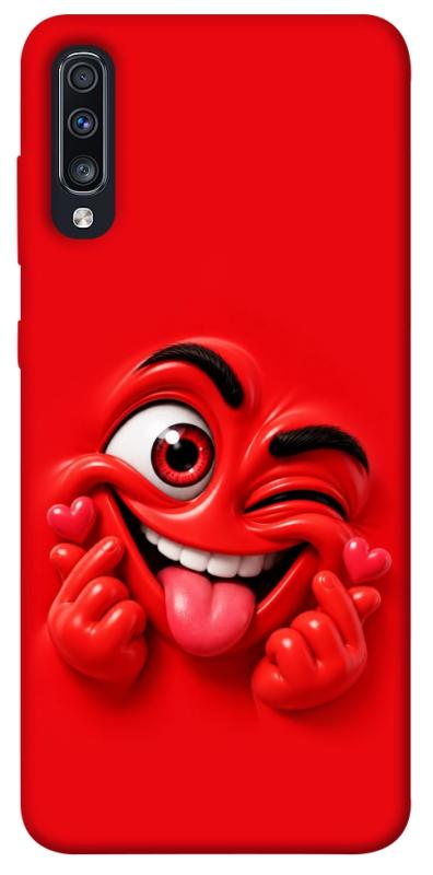 Чехол itsPrint Червоний-сердцеїд для Samsung Galaxy A70 (A705F), детские, купить оптом с доставкой