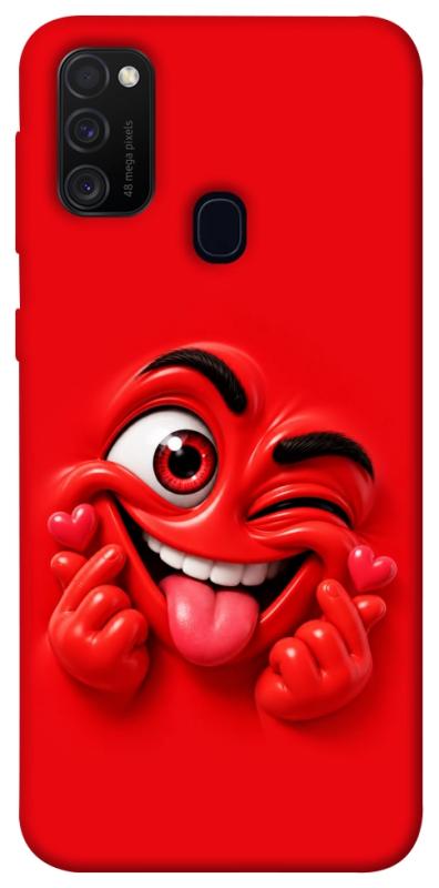 Чехол itsPrint Червоний-сердцеїд для Samsung Galaxy M30s / M21, детские, купить оптом с доставкой