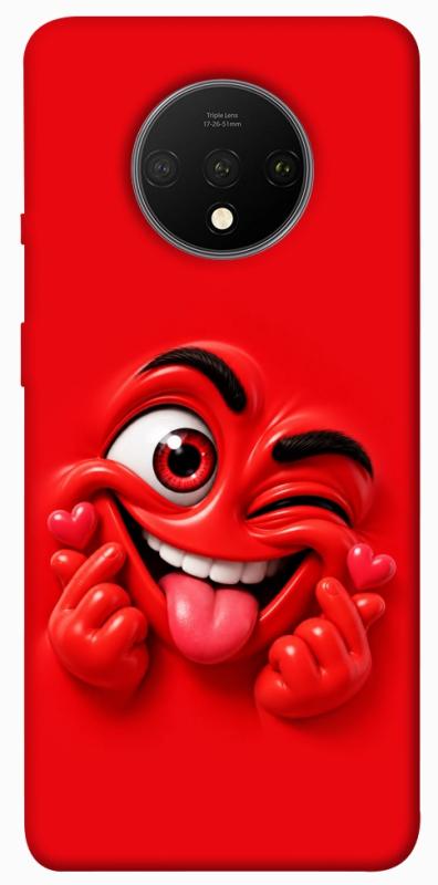 Чехол itsPrint Червоний-сердцеїд для OnePlus 7T, детские, купить оптом с доставкой