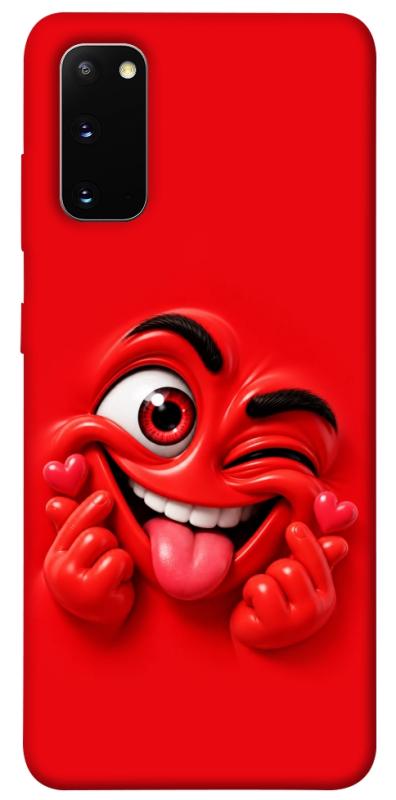 Чехол itsPrint Червоний-сердцеїд для Samsung Galaxy S20, детские, купить оптом с доставкой