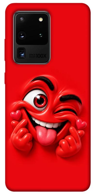 Чехол itsPrint Червоний-сердцеїд для Samsung Galaxy S20 Ultra, детские, купить оптом с доставкой