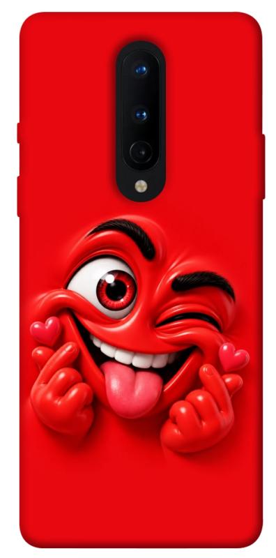 Чехол itsPrint Червоний-сердцеїд для OnePlus 8, детские, купить оптом с доставкой