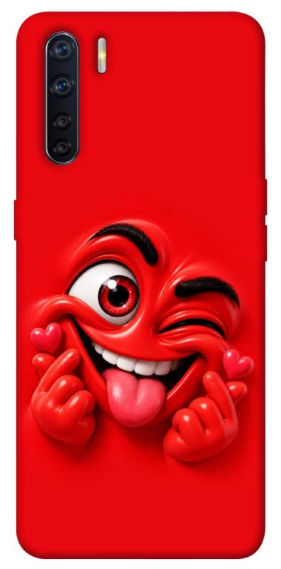 Чехол itsPrint Червоний-сердцеїд для Oppo A91, детские, купить оптом с доставкой
