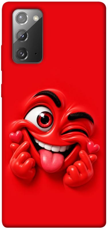 Чехол itsPrint Червоний-сердцеїд для Samsung Galaxy Note 20, детские, купить оптом с доставкой