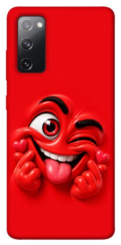 Чехол itsPrint Червоний-сердцеїд для Samsung Galaxy S20 FE, детские, купить оптом с доставкой
