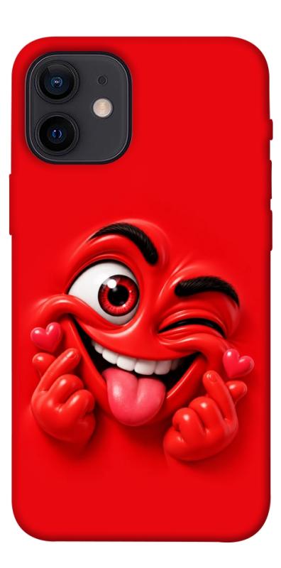 Чехол itsPrint Червоний-сердцеїд для Apple iPhone 12 mini (5.4"), детские, купить оптом с доставкой