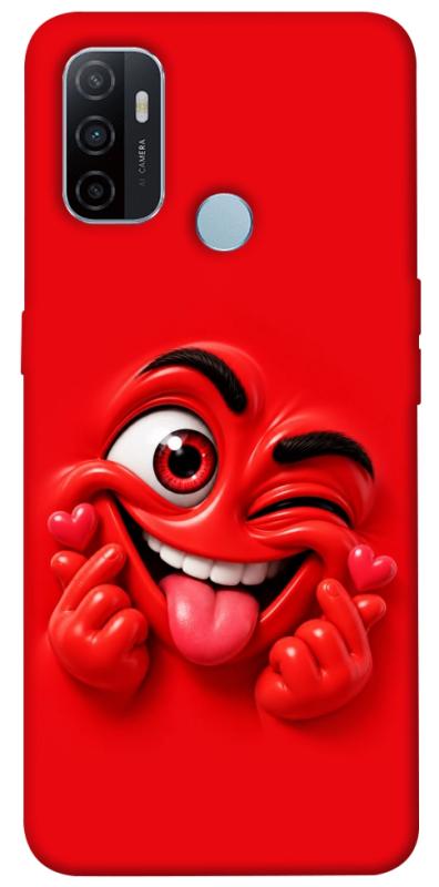Чохол itsPrint Червоний-сердцеїд для Oppo A53 / A32 / A33, дитячі, купити оптом з доставкою