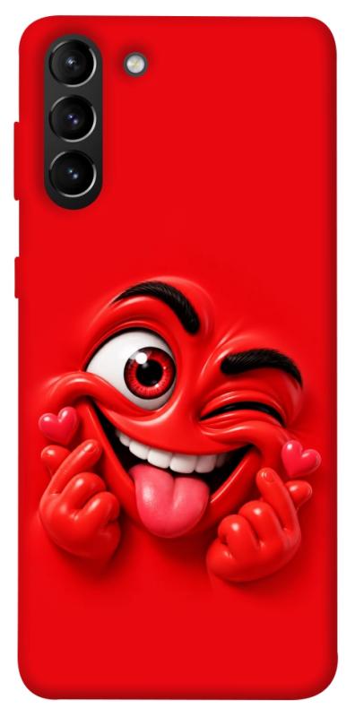 Чехол itsPrint Червоний-сердцеїд для Samsung Galaxy S21+, детские, купить оптом с доставкой