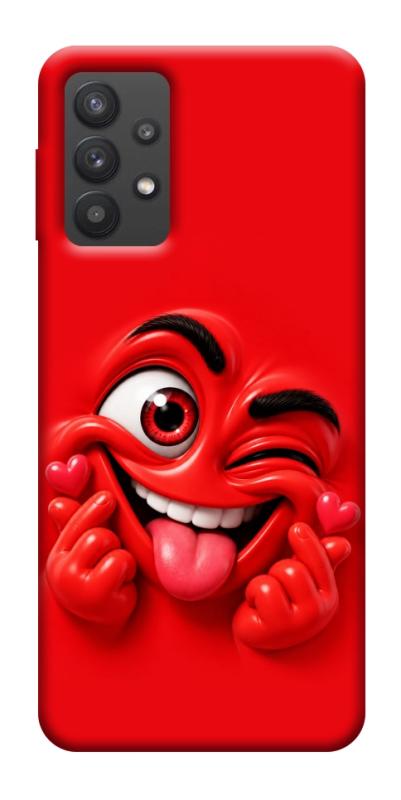 Чехол itsPrint Червоний-сердцеїд для Samsung Galaxy A32 (A326B) 5G, детские, купить оптом с доставкой