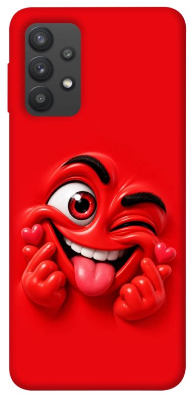 Чехол itsPrint Червоний-сердцеїд для Samsung Galaxy A32 (A325F) 4G, детские, купить оптом с доставкой