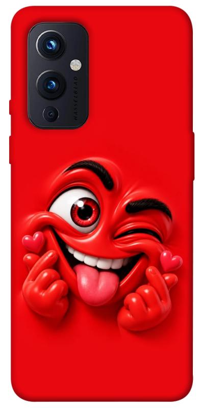 Чехол itsPrint Червоний-сердцеїд для OnePlus 9, детские, купить оптом с доставкой
