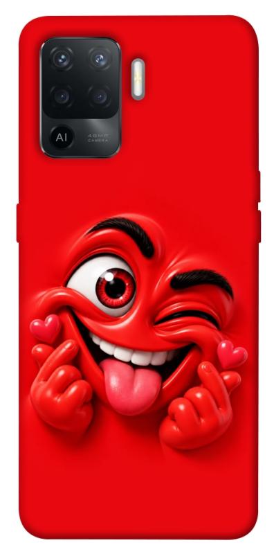 Чехол itsPrint Червоний-сердцеїд для Oppo Reno 5 Lite, детские, купить оптом с доставкой