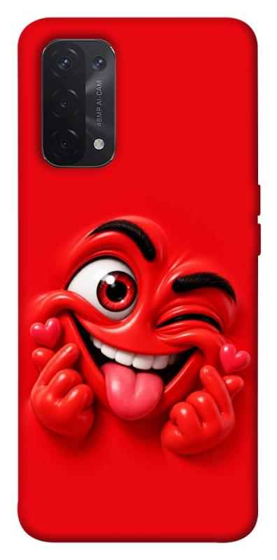 Чехол itsPrint Червоний-сердцеїд для Oppo A54 4G, детские, купить оптом с доставкой