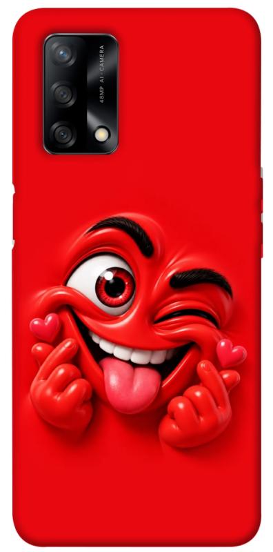 Чохол itsPrint Червоний-сердцеїд для Oppo A74 4G, дитячі, купити оптом з доставкою