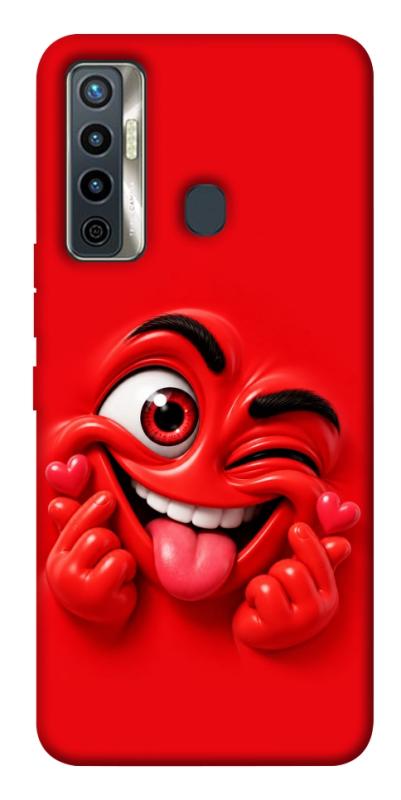 Чехол itsPrint Червоний-сердцеїд для TECNO Camon 17 Pro, детские, купить оптом с доставкой