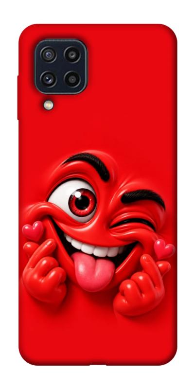 Чехол itsPrint Червоний-сердцеїд для Samsung Galaxy M32, детские, купить оптом с доставкой