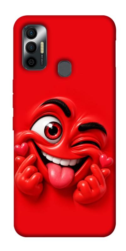 Чехол itsPrint Червоний-сердцеїд для TECNO Spark 7, детские, купить оптом с доставкой