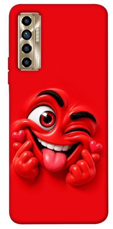 Чехол itsPrint Червоний-сердцеїд для TECNO Camon 17P, детские, купить оптом с доставкой