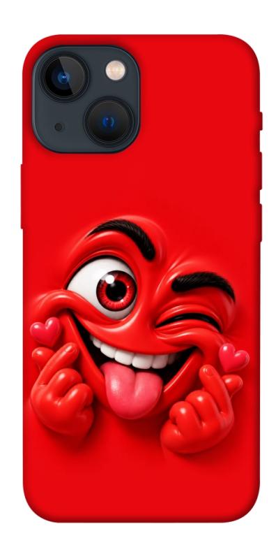 Чехол itsPrint Червоний-сердцеїд для Apple iPhone 13 mini (5.4"), детские, купить оптом с доставкой