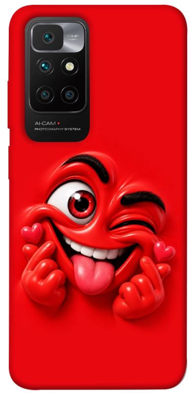 Чехол itsPrint Червоний-сердцеїд для Xiaomi Redmi 10, детские, купить оптом с доставкой