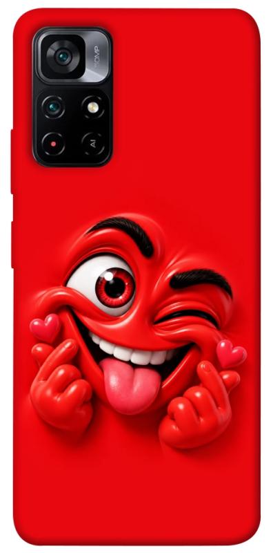Чехол itsPrint Червоний-сердцеїд для Xiaomi Poco M4 Pro 5G, детские, купить оптом с доставкой