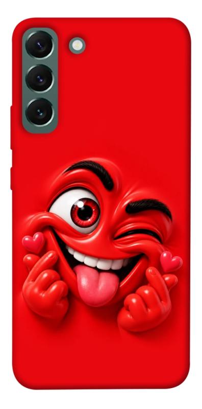 Чехол itsPrint Червоний-сердцеїд для Samsung Galaxy S22+, детские, купить оптом с доставкой