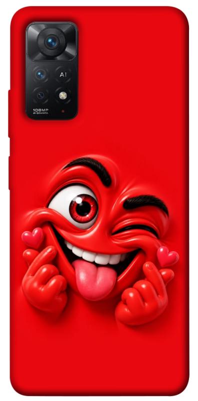 Чехол itsPrint Червоний-сердцеїд для Xiaomi Redmi Note 11 Pro 4G/5G, детские, купить оптом с доставкой