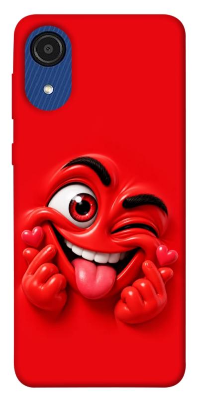 Чехол itsPrint Червоний-сердцеїд для Samsung Galaxy A03 Core, детские, купить оптом с доставкой