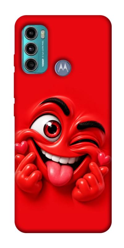 Чехол itsPrint Червоний-сердцеїд для Motorola Moto G60, детские, купить оптом с доставкой