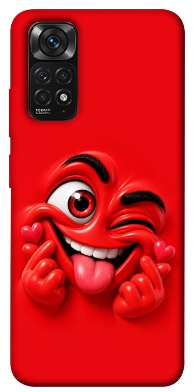 Чехол itsPrint Червоний-сердцеїд для Xiaomi Redmi Note 11 (Global) / Note 11S, детские, купить оптом с доставкой