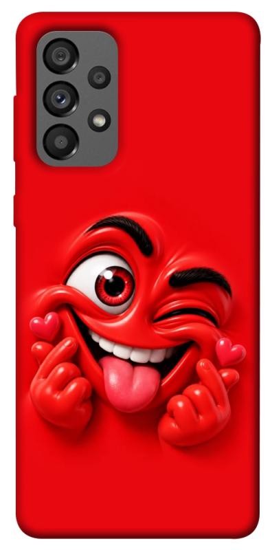 Чехол itsPrint Червоний-сердцеїд для Samsung Galaxy A73 5G, детские, купить оптом с доставкой