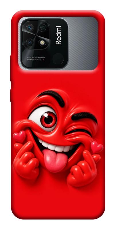 Чехол itsPrint Червоний-сердцеїд для Xiaomi Redmi 10C, детские, купить оптом с доставкой