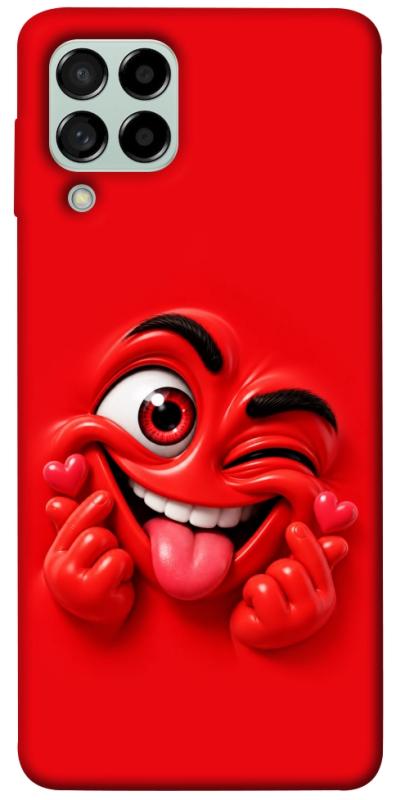 Чехол itsPrint Червоний-сердцеїд для Samsung Galaxy M53 5G, детские, купить оптом с доставкой