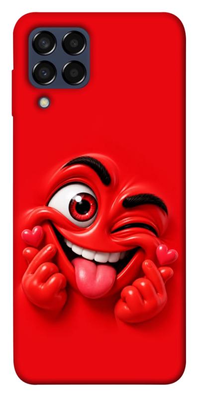 Чехол itsPrint Червоний-сердцеїд для Samsung Galaxy M33 5G, детские, купить оптом с доставкой