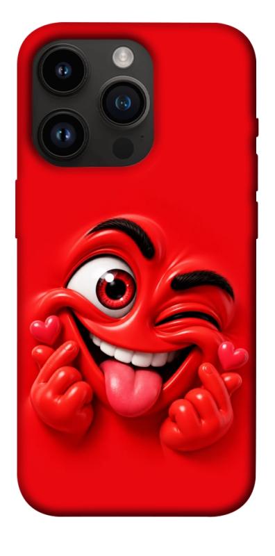 Чехол itsPrint Червоний-сердцеїд для Apple iPhone 14 Pro (6.1"), детские, купить оптом с доставкой