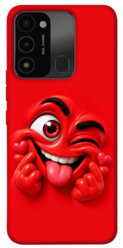 Чехол itsPrint Червоний-сердцеїд для TECNO Spark 8C, детские, купить оптом с доставкой