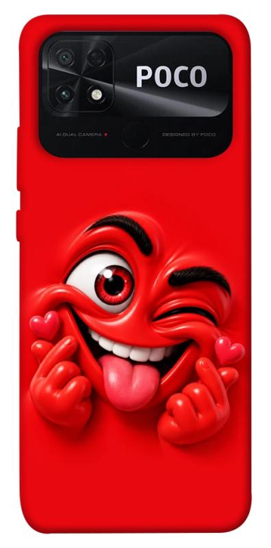 Чехол itsPrint Червоний-сердцеїд для Xiaomi Poco C40, детские, купить оптом с доставкой