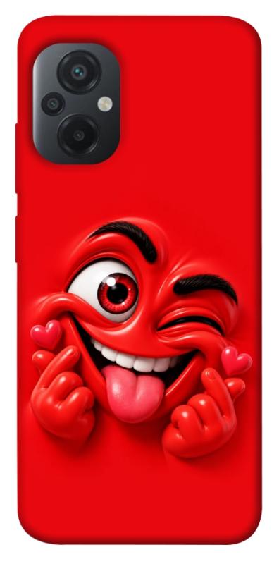 Чехол itsPrint Червоний-сердцеїд для Xiaomi Poco M5, детские, купить оптом с доставкой