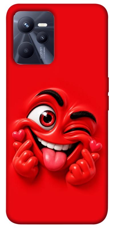 Чехол itsPrint Червоний-сердцеїд для Realme C35, детские, купить оптом с доставкой