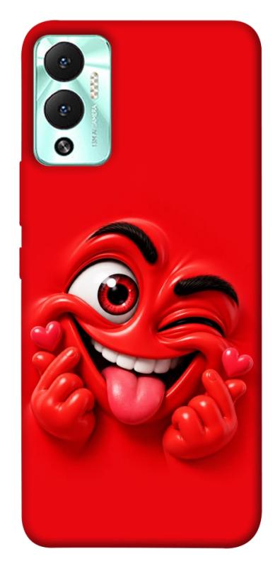 Чехол itsPrint Червоний-сердцеїд для Infinix Hot 12 Play, детские, купить оптом с доставкой