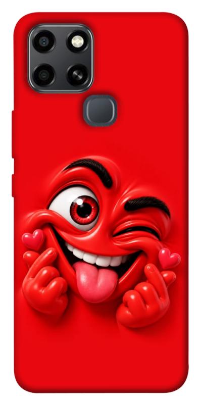 Чехол itsPrint Червоний-сердцеїд для Infinix Smart 6, детские, купить оптом с доставкой