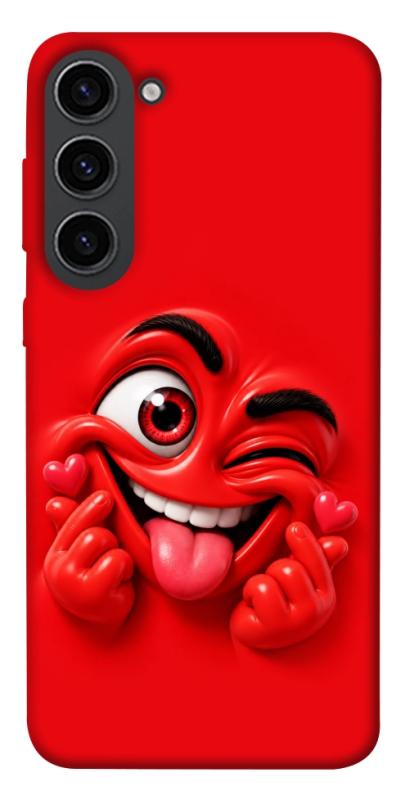 Чехол itsPrint Червоний-сердцеїд для Samsung Galaxy S23, детские, купить оптом с доставкой