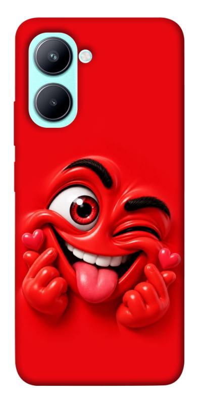 Чехол itsPrint Червоний-сердцеїд для Realme C33, детские, купить оптом с доставкой
