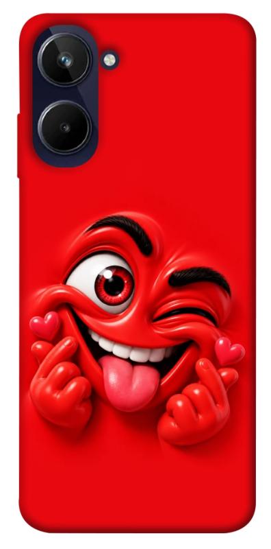 Чехол itsPrint Червоний-сердцеїд для Realme 10 4G, детские, купить оптом с доставкой