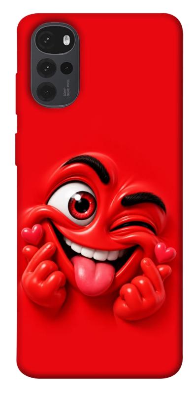 Чехол itsPrint Червоний-сердцеїд для Motorola Moto G22, детские, купить оптом с доставкой