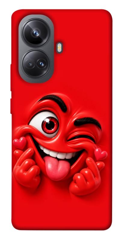 Чехол itsPrint Червоний-сердцеїд для Realme 10 Pro+, детские, купить оптом с доставкой