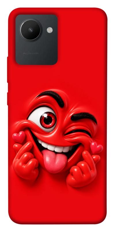 Чехол itsPrint Червоний-сердцеїд для Realme C30s, детские, купить оптом с доставкой