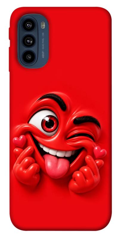 Чехол itsPrint Червоний-сердцеїд для Motorola Moto G41, детские, купить оптом с доставкой