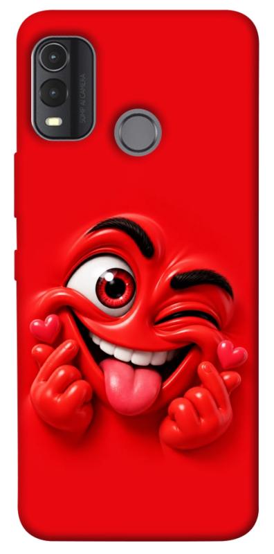 Чехол itsPrint Червоний-сердцеїд для Nokia G11 Plus, детские, купить оптом с доставкой