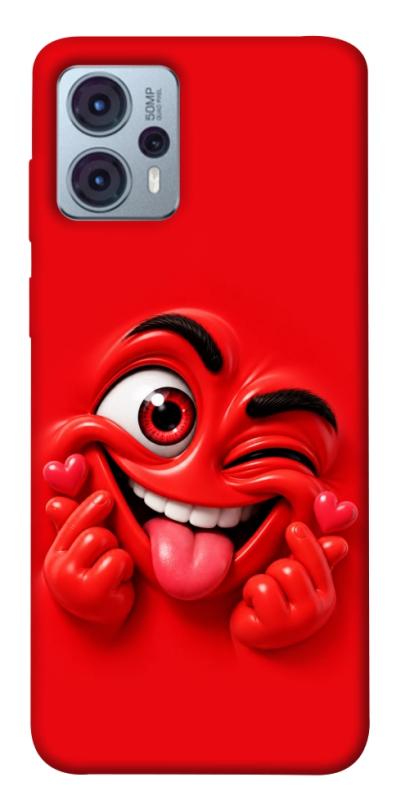Чехол itsPrint Червоний-сердцеїд для Motorola Moto G23, детские, купить оптом с доставкой